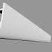 3D Modell Gesims für verdeckte Beleuchtung C374 - Antonio (200 x 18 x 5 cm) - Vorschau