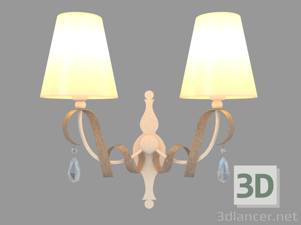 modello 3D Lampada da parete INTRECCIO (ARM010-02-W) - anteprima