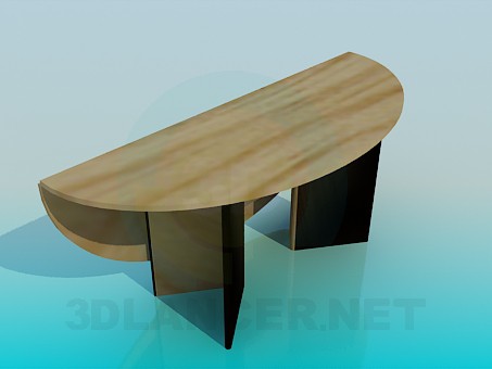 modelo 3D Mesa oval plegable - escuchar modelo 3D Mesa oval plegable - escuchar