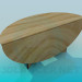 modello 3D Tavolo ovale pieghevole - anteprima