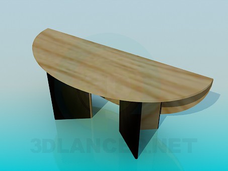 modelo 3D Mesa oval plegable - escuchar modelo 3D Mesa oval plegable - escuchar