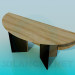 modèle 3D Table ovale pliante - preview