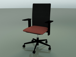 Sedia con schienale alto 6502 (5 ruote, con rete, braccioli 3D standard regolabili, V39)