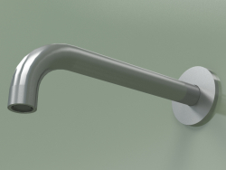 Wall spout 90 ° Lmax 190mm (BC004, AS)
