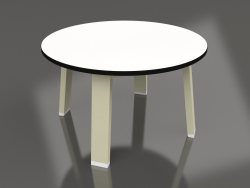 Round side table (Gold, Phenolic)