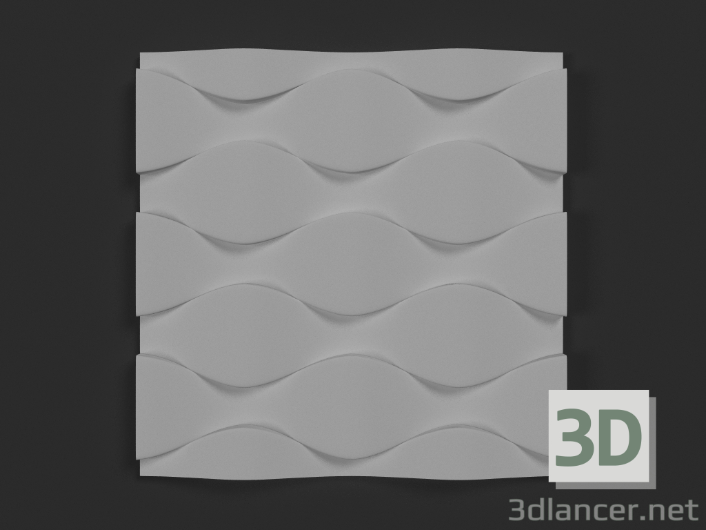 3d model Gypsum 3D panel Unvil - preview