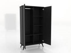 Armadio 4 1000x450x1800 mm (aperto, nero RAL 9005)