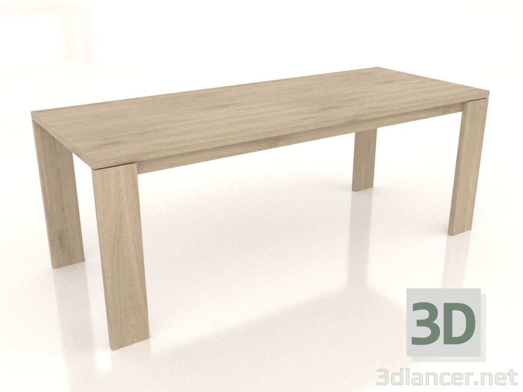 3d model Dining table BLANK 2000x800x750 mm (lightened oak) - preview 3d model Dining table BLANK 2000x800x750 mm (lightened oak) - preview