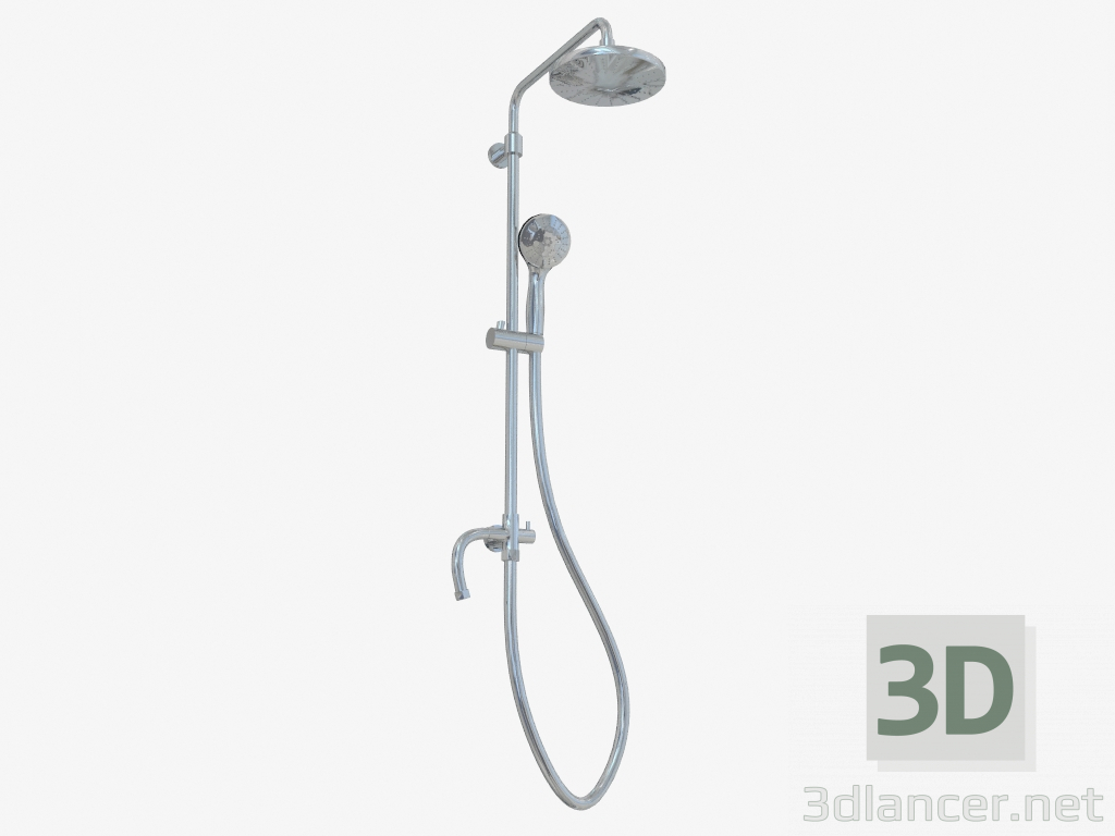 modello 3D Set doccia Peonia (NAC-019K 40884) - anteprima