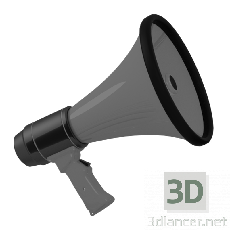 3D Modell Megaphon - Vorschau