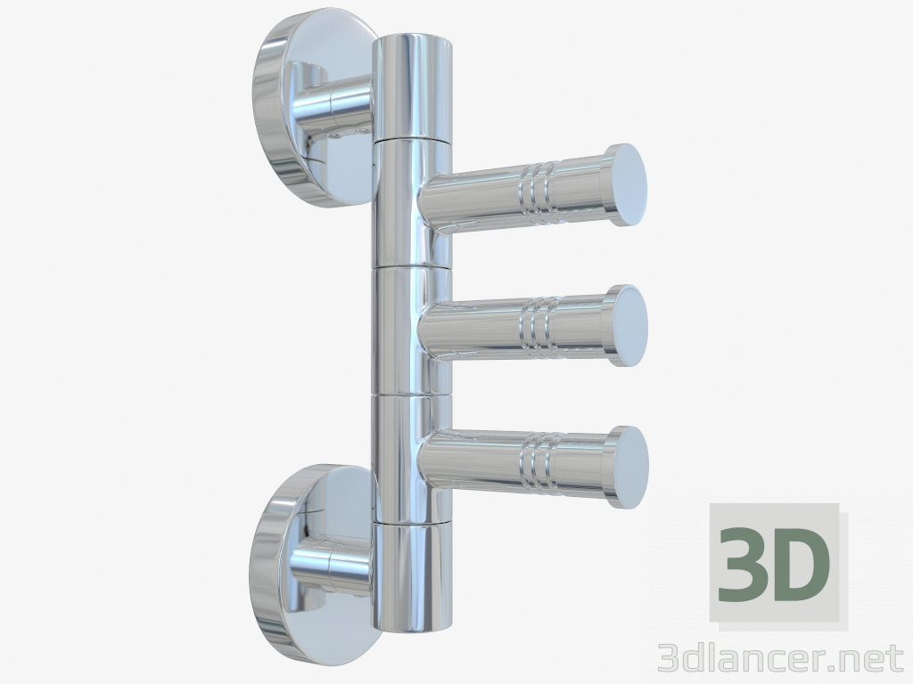 3D modeli Havlu tutucu VEER-3 döner (L 88) - önizleme