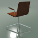 3D Modell Stuhl 5911 (4 Beine, drehbar, mit Armlehnen, mit Frontverkleidung, Nussbaum) - Vorschau