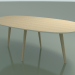 3d model Oval table 3507 (H 74 - 200x110 cm, M02, Bleached oak, option 1) - preview
