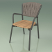 Modelo 3d Cadeira 221 (fumaça de metal, teca, cinto acolchoado cinza-areia) - preview