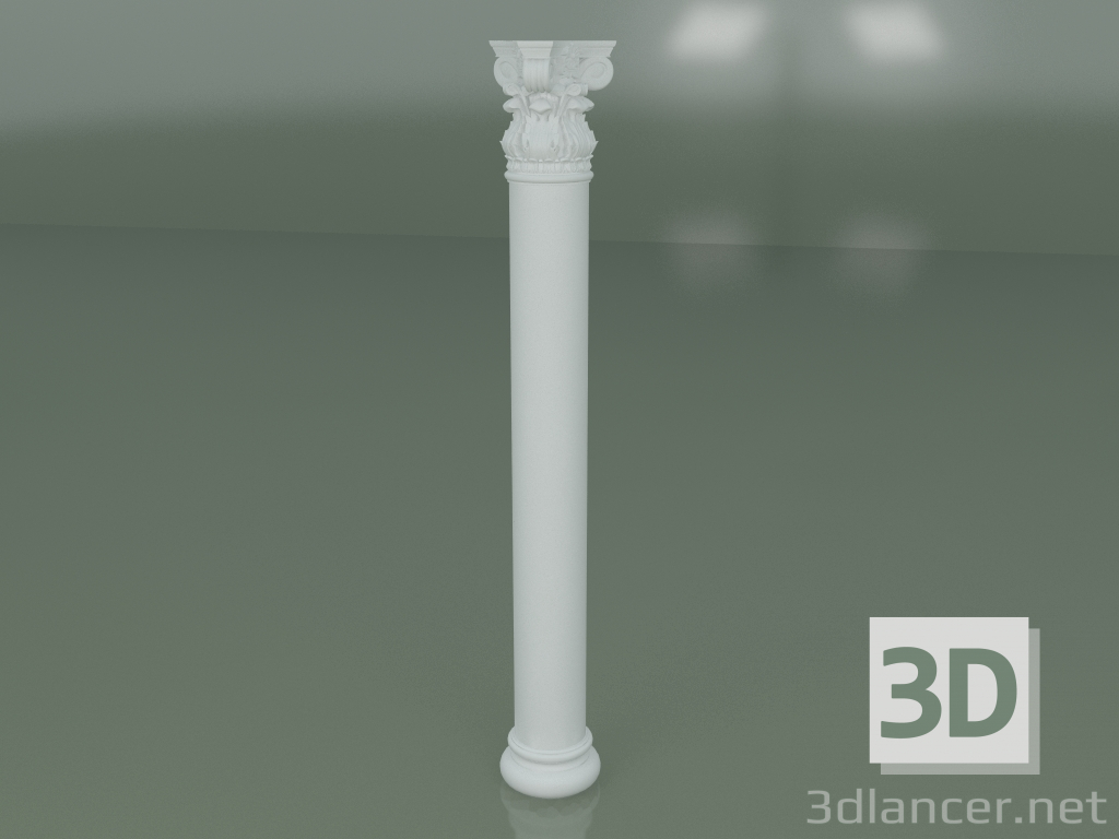 3d model Plaster column KN002 - preview