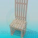 3d модель Плетений стілець – превью