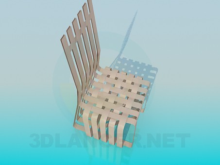 modelo 3D Silla tejida - escuchar modelo 3D Silla tejida - escuchar