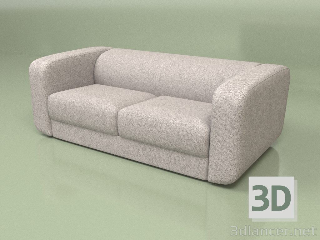 3D modeli Katlanır kanepe Hermes (açık gri) - önizleme