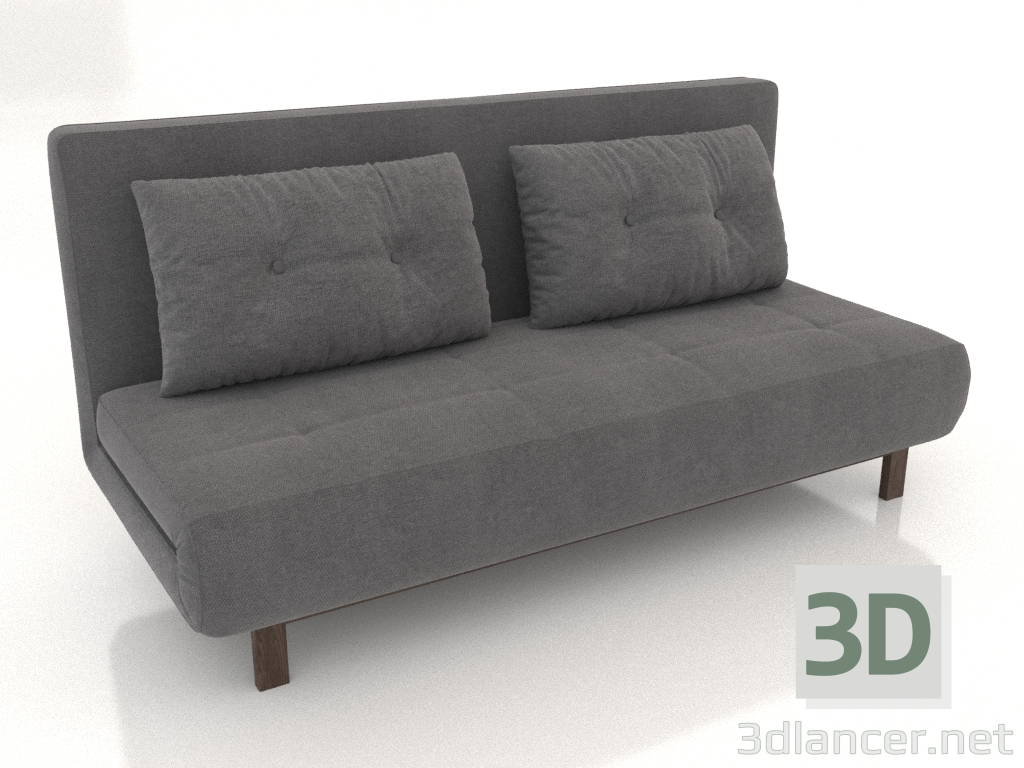 modello 3D Divano letto Doris (grigio) - anteprima