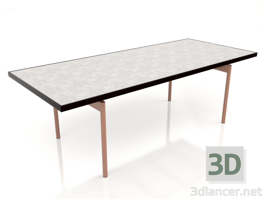 Modelo 3d Mesa de jantar (preto, DEKTON Kreta) - preview