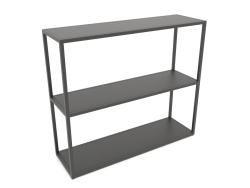 Rack de console retangular (METAL, 100x30x86, 3 prateleiras)