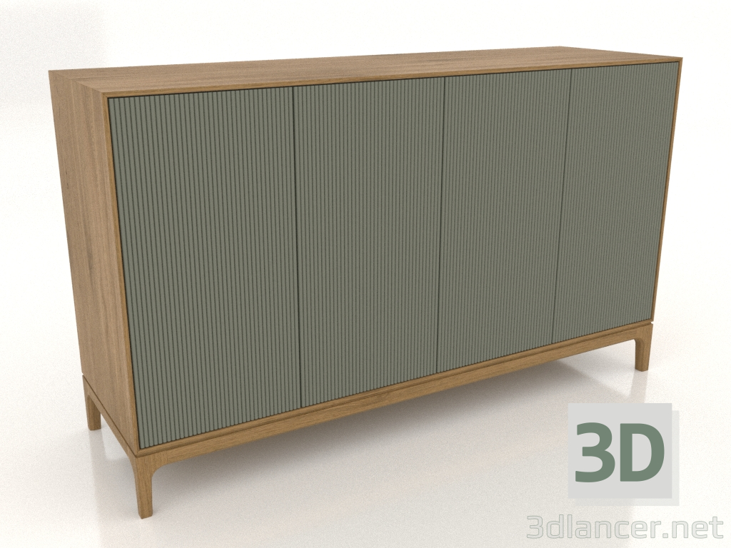 modello 3D Mobile TV FARGO con frontali fresati 1600x500x950 mm (ulivo, rovere naturale, opzione 3) - anteprima modello 3D Mobile TV FARGO con frontali fresati 1600x500x950 mm (ulivo, rovere naturale, opzione 3) - anteprima
