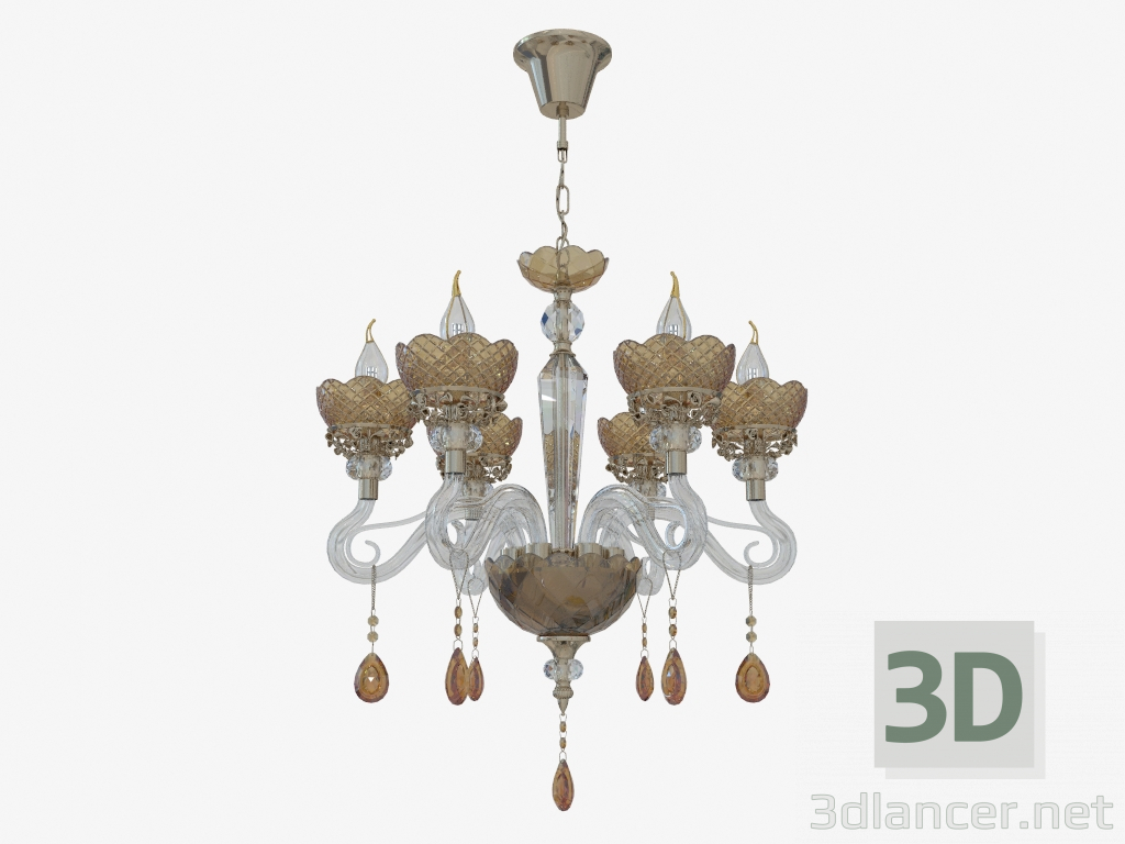 3D Modell Leuchte (Kronleuchter) Dorata (3999 6) - Vorschau