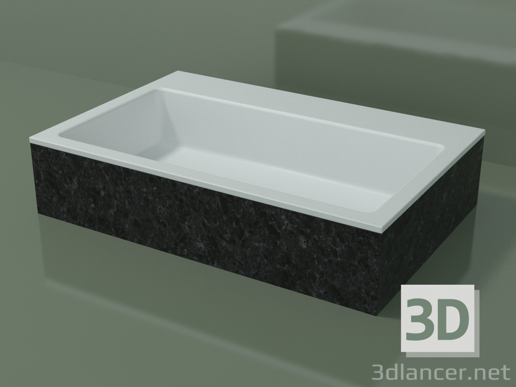 modèle 3D Vasque à poser (01R141302, Nero Assoluto M03, L 72, P 48, H 16 cm) - preview