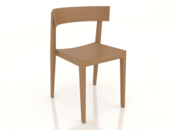 A chair with a long back