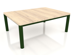 Coffee table 70×94 (Bottle green, Iroko wood)