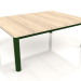 3d model Coffee table 70×94 (Bottle green, Iroko wood) - preview