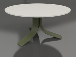 Кофейный стол Ø80 (Olive green, DEKTON Sirocco)