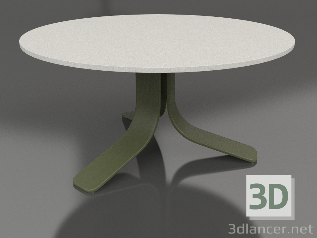 3D modeli Orta sehpa Ø80 (Zeytin yeşili, DEKTON Sirocco) - önizleme