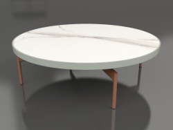 Round coffee table Ø120 (Cement gray, DEKTON Aura)