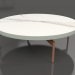 modèle 3D Table basse ronde Ø120 (Gris ciment, DEKTON Aura) - preview