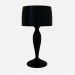 3d модель Настільна лампа в темних продуктивність таблиці лампа чорна – превью