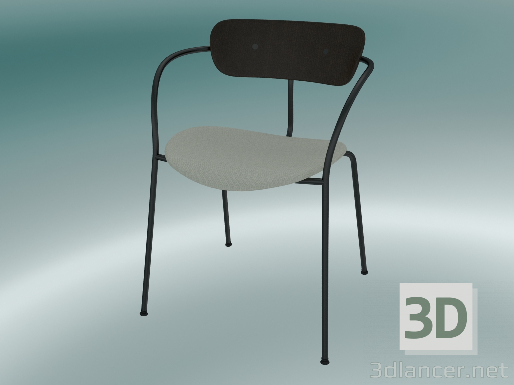 modello 3D Chair Pavilion (AV4, H 76cm, 52x56cm, Noce, Balder 612) - anteprima