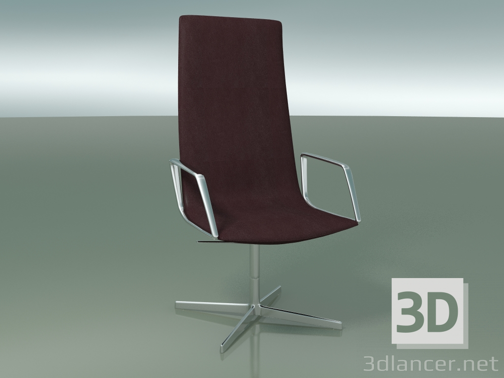 Modelo 3d Cadeira gerente 4914BI (4 pés, com braços) - preview