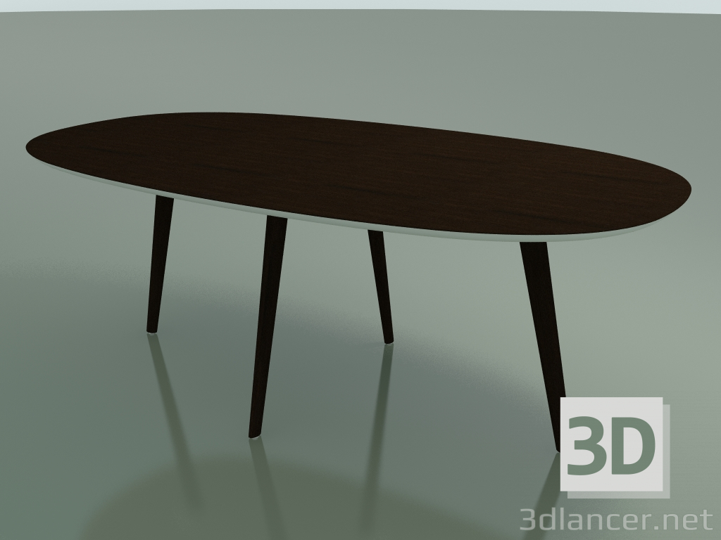 3D Modell Ovaler Tisch 3507 (H 74 - 200 x 110 cm, M02, Wenge, Option 1) - Vorschau