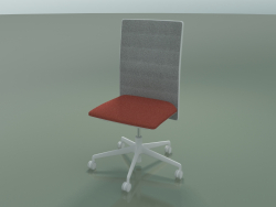 High back chair 6502 (5 wheels, with mesh, V12)