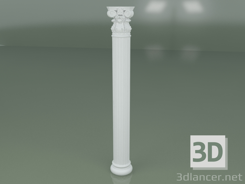 3d model Plaster column KN003 - preview