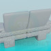 3D modeli Rahat küçük kanepe - önizleme