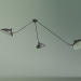 3d model Ceiling lamp Spider 3 lamps (black) - preview