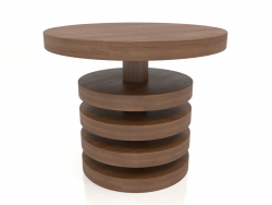 कॉफी टेबल जेटी 04 (डी = 600x500, लकड़ी की भूरी रोशनी)