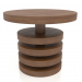 modèle 3D Table basse JT 04 (D=600x500, bois brun clair) - preview