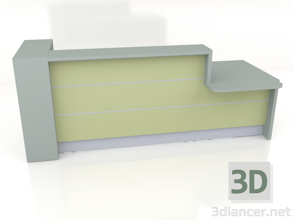 3D Modell Empfangstresen Valde LAV431L (2746x1104) - Vorschau