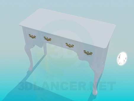 modelo 3D Secretaire - escuchar modelo 3D Secretaire - escuchar