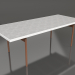 Modelo 3d Mesa de jantar (branca, DEKTON Kreta) - preview