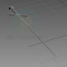 3D modeli Düşük kılıç - önizleme
