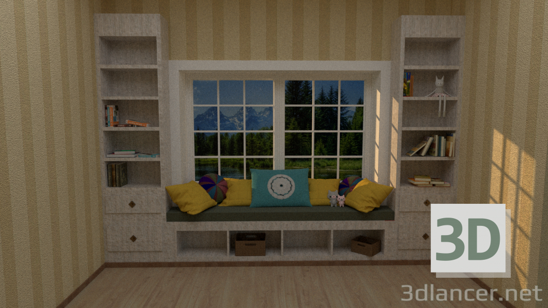 modèle 3D okno - preview
